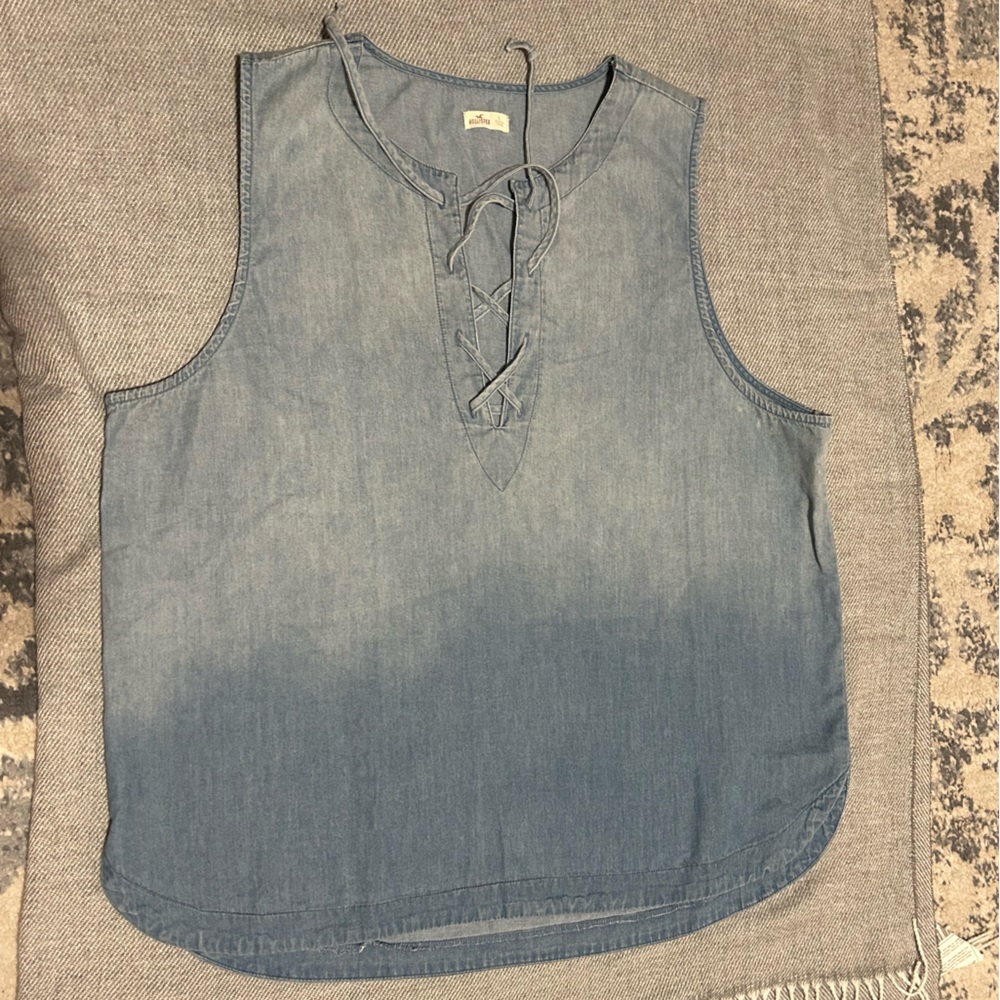 Hollister Ombré Jean Tank Top